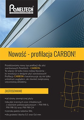 paneltech ulotka carbon nowa profilacja płyt warstwowych 1